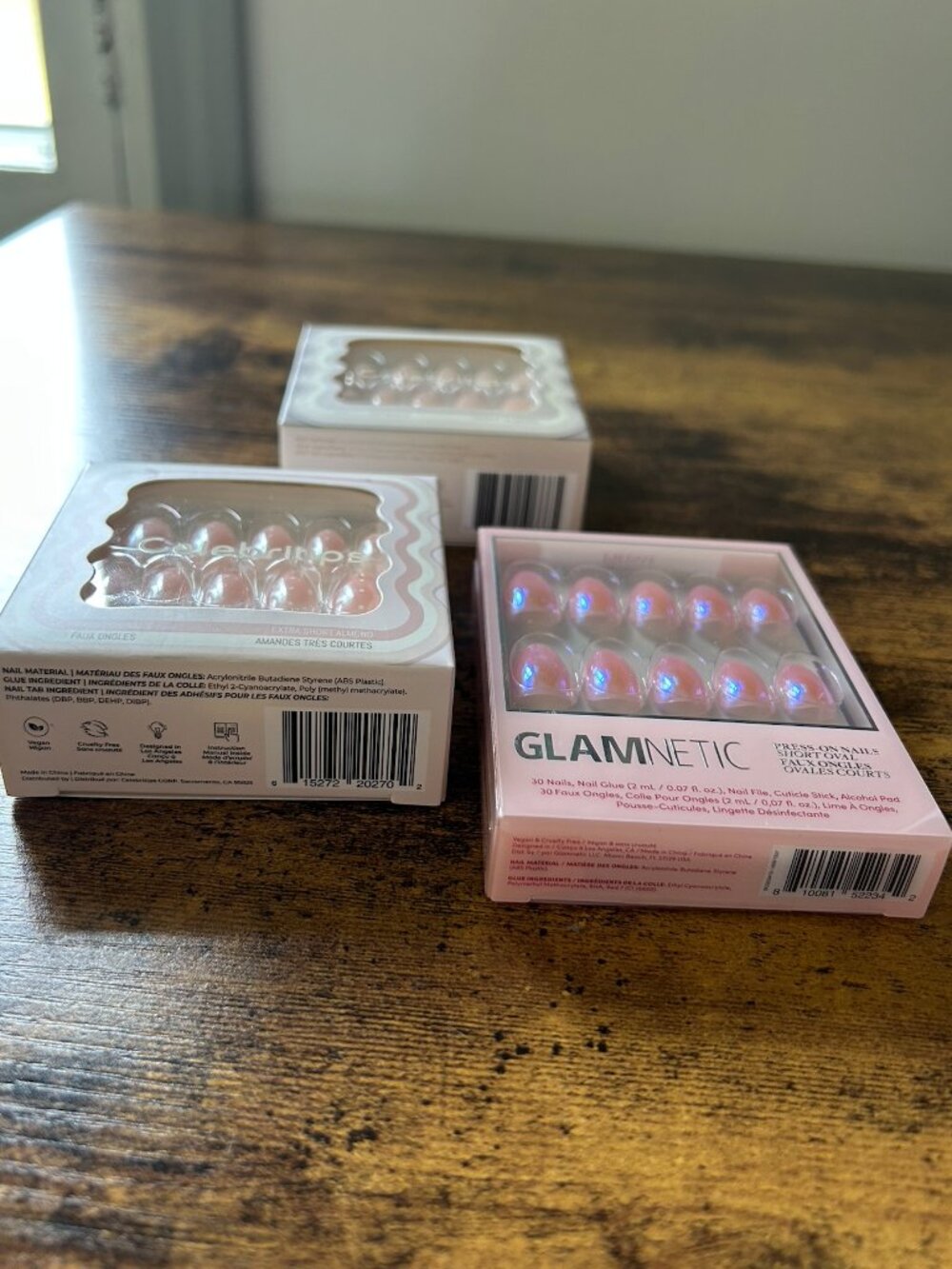 Spring Press On Nail Bundle Glamnetic Prism + Pink Floral Dot Sets NWT - Picture 5 of 5